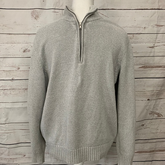 Calvin Klein Other - Calvin Klein Gray Mens L Sweater 1/4 Zip Pullover